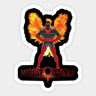 MrDarkPhoenix Red and Black Sticker